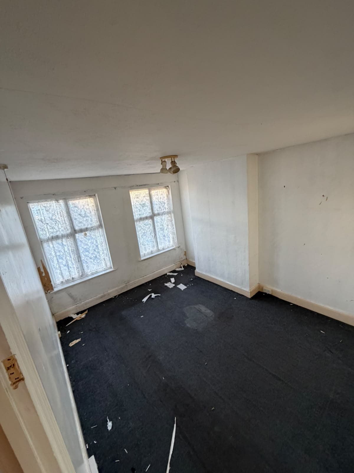 Hampden Square before works: living room