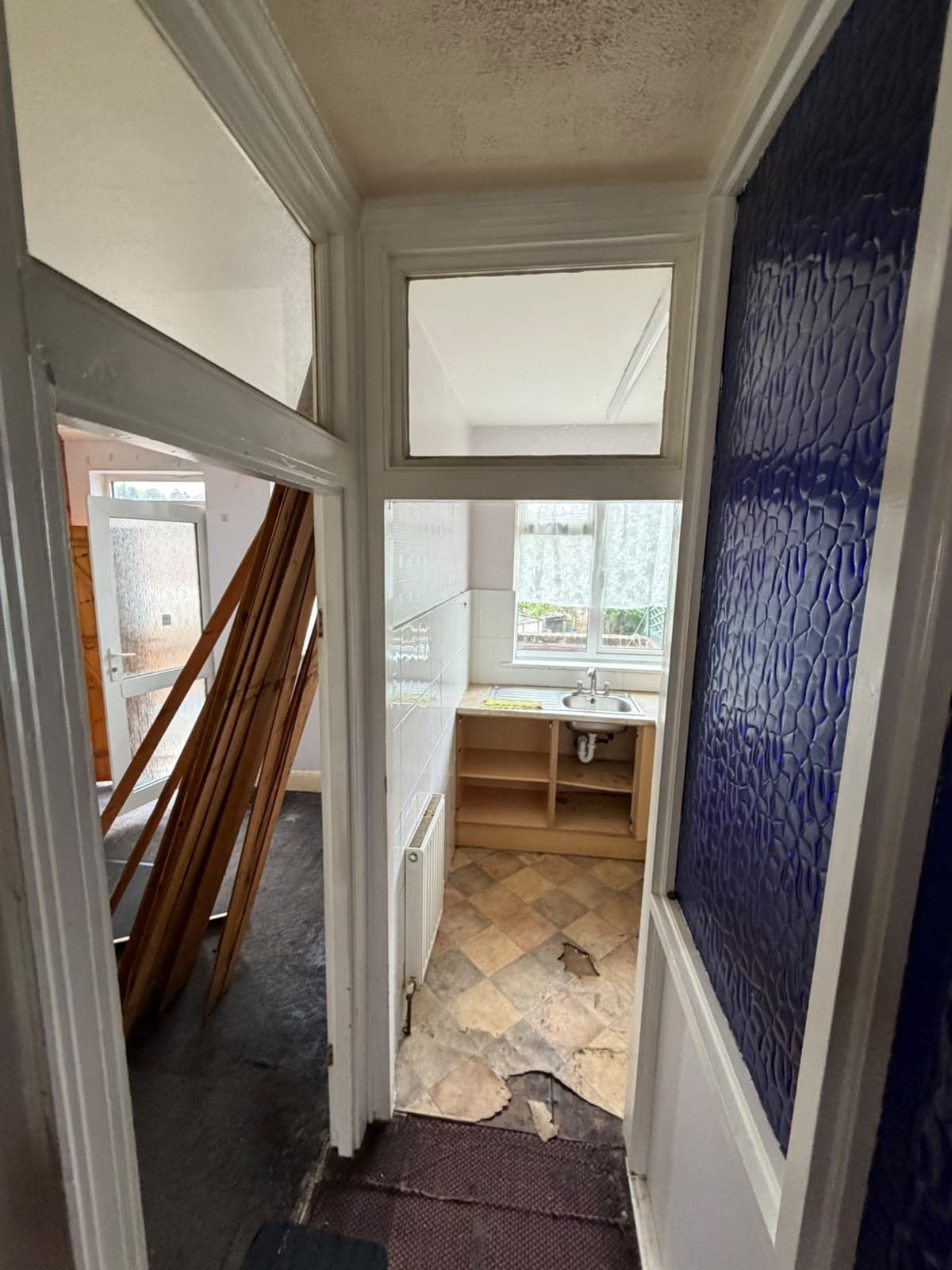 Hampden Square before works: room awaiting refurbishment