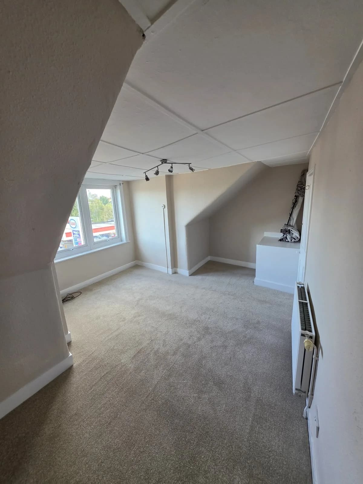 Second loft room looking towards the window at Lancaster Road